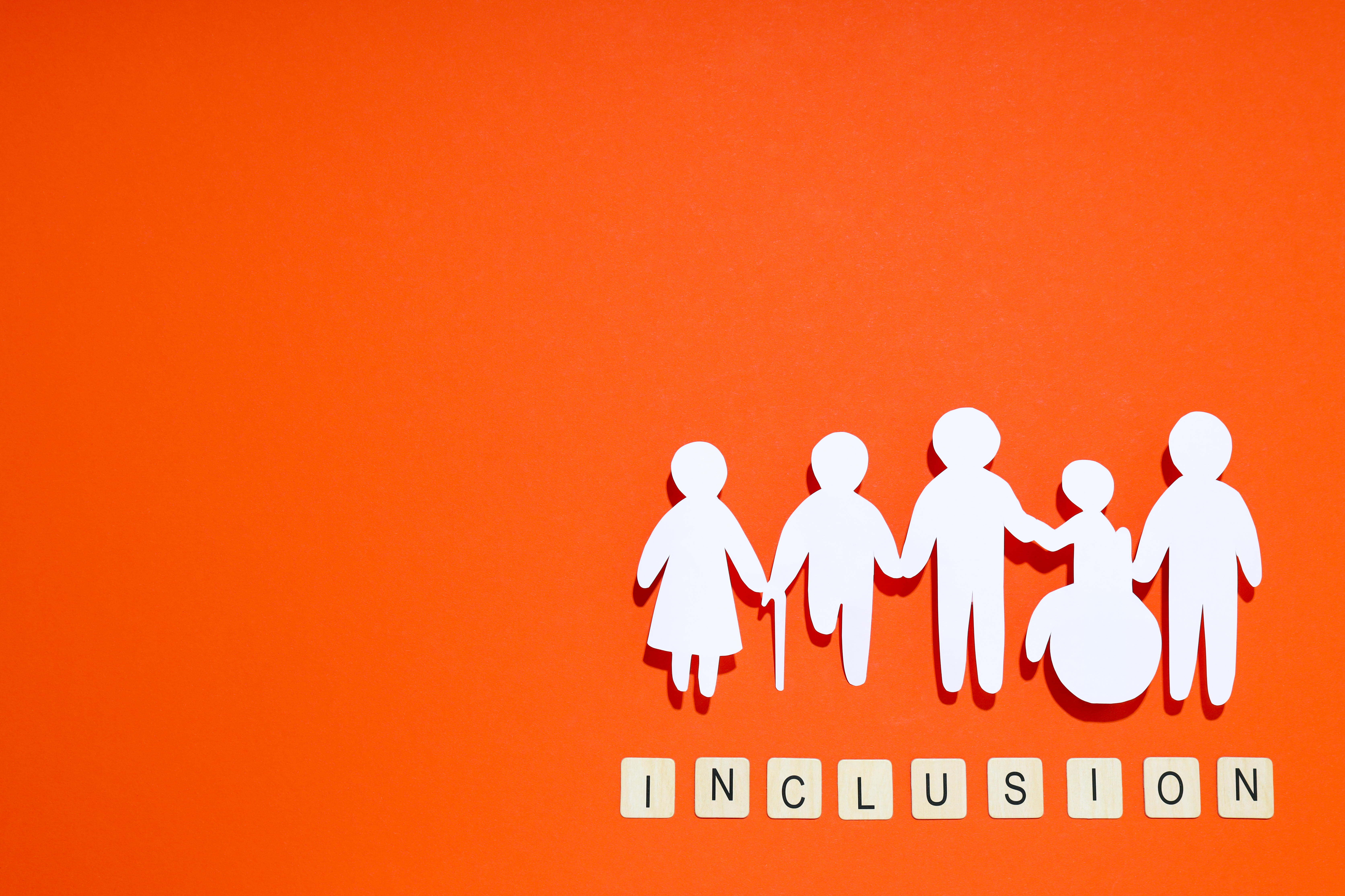 Concept of Diversity, Inclusion and Equality, space for text